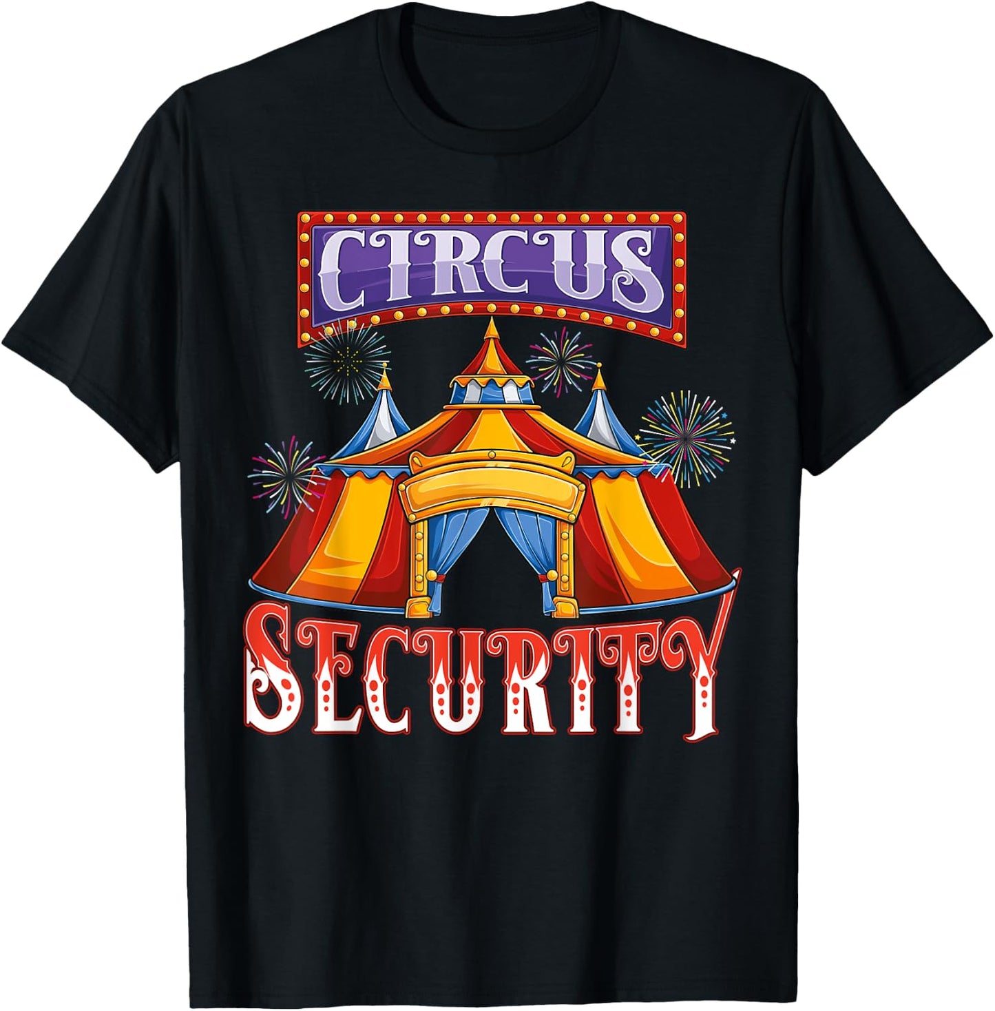 Circus Security theme costume Carnival Crew Party Men Women T-Shirt - T-Shirt | Black
