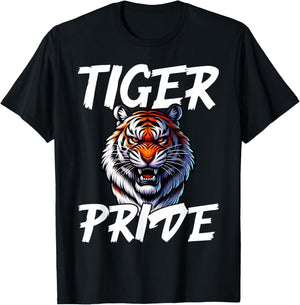 Cool Tiger Pride Wild Animal Lover Wildlife Nature Graphic T-Shirt - T-Shirt | Black