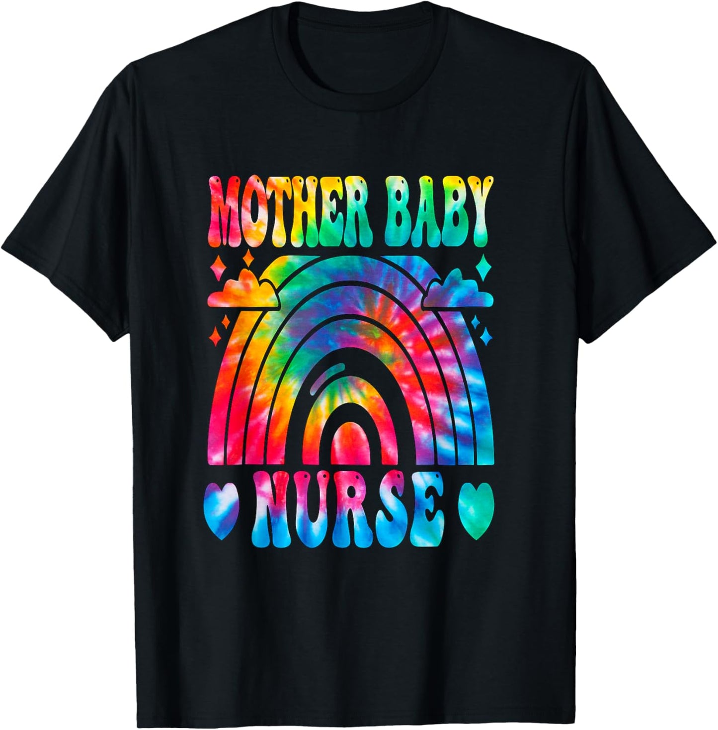 Postpartum Mother Baby Nurse Mom Baby Postpartum Nursing T-Shirt - T-Shirt | Black