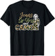 Jeans Lip Gloss and Camo Camouflage Graphic Jumpsuit T-Shirt - T-Shirt | Black