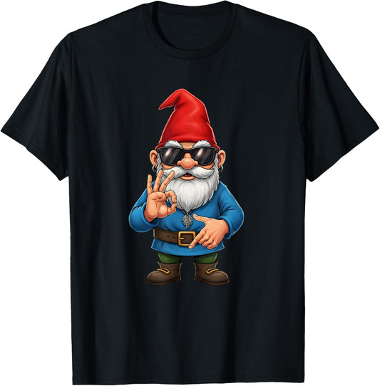 Coole Zwerg Sonnenbrille 67 Zeichen Lustige Sechs Sieben Kunst T-Shirt - T-Shirt | Black