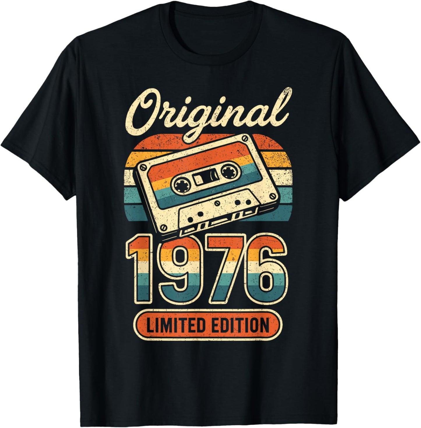 50th Birthday Man Woman 50 Years Decoration 1976 Gift Funny T-Shirt - T-Shirt | Black