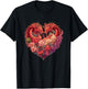 Valentine's Day Dragon Heart T-Shirt - T-Shirt | Black
