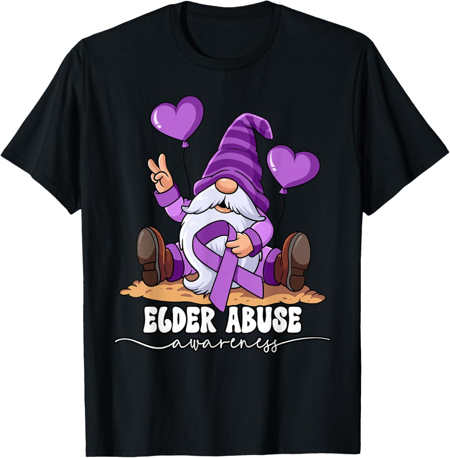 Elder Abuse Awareness T-Shirt - T-Shirt | Black