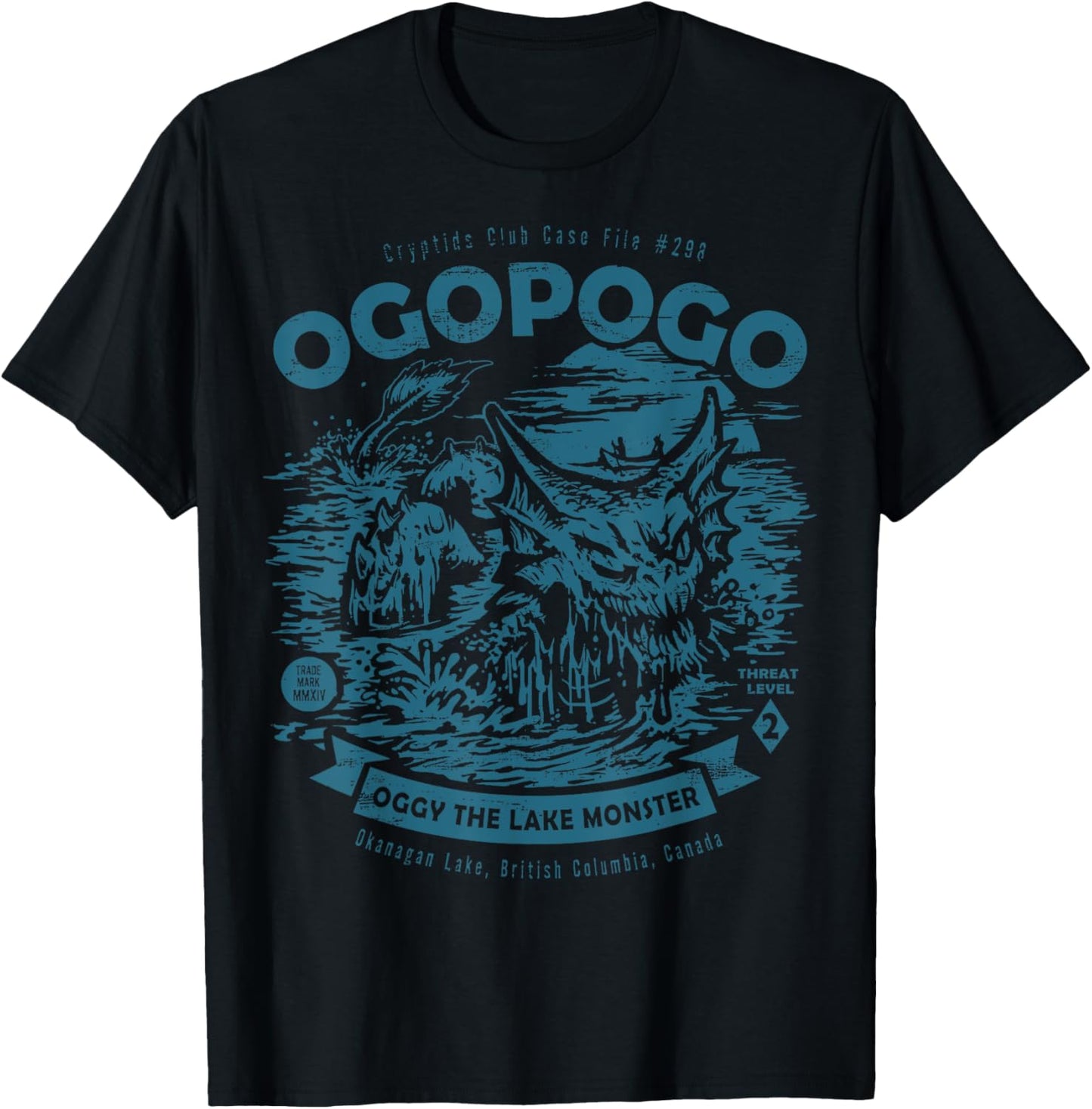 OGOPOGO - Oggy The Lake Monster Cryptids Club Case File T-Shirt - T-Shirt | Black