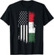 Hungarian American Flag - Pride Hungary USA Shirt T-Shirt - T-Shirt | Black