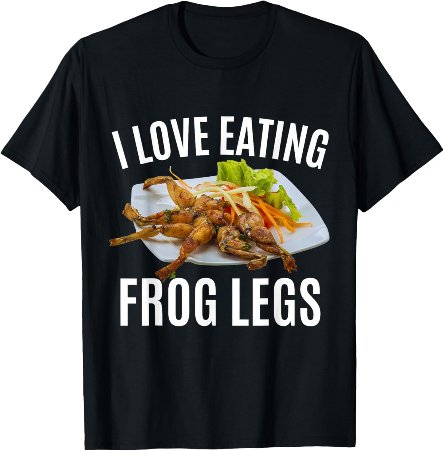 Funny I Love Eating Frog Legs - French T-Shirt - T-Shirt | Black