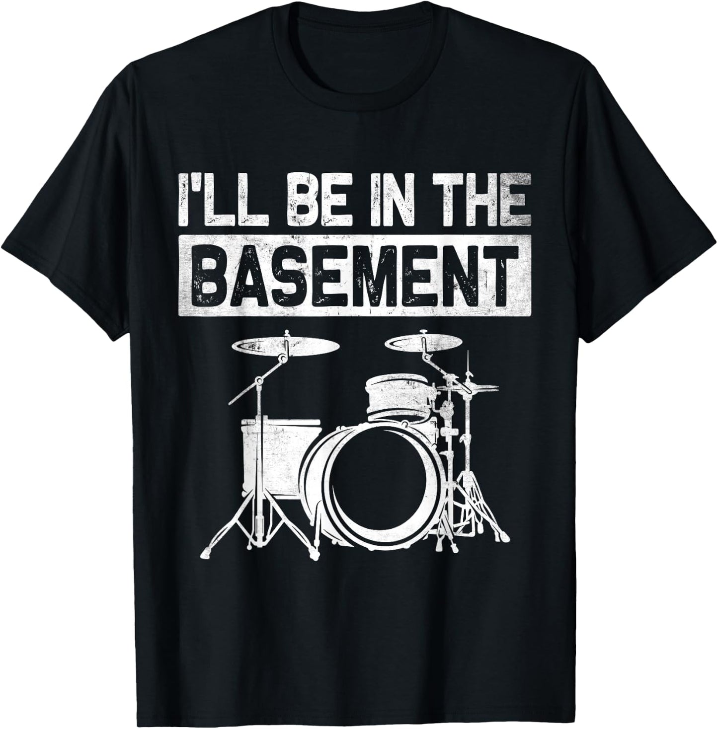 Funny Drummer Art Drum Set Drumming Lovers Women T-Shirt - T-Shirt | Black