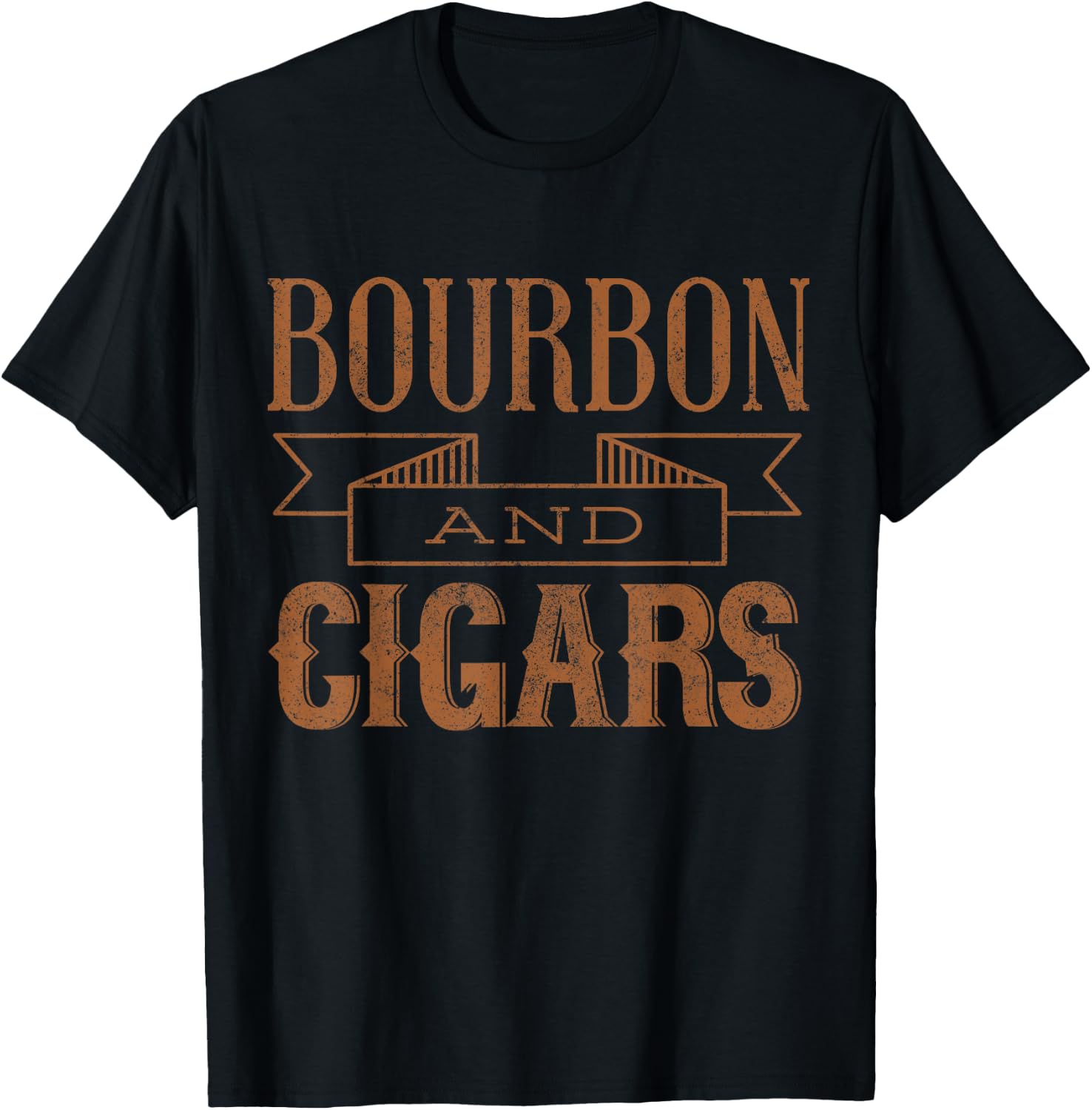 Bourbon and Cigars Gift cigar T-Shirt - T-Shirt | Black