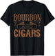 Bourbon and Cigars Gift cigar T-Shirt - T-Shirt | Black