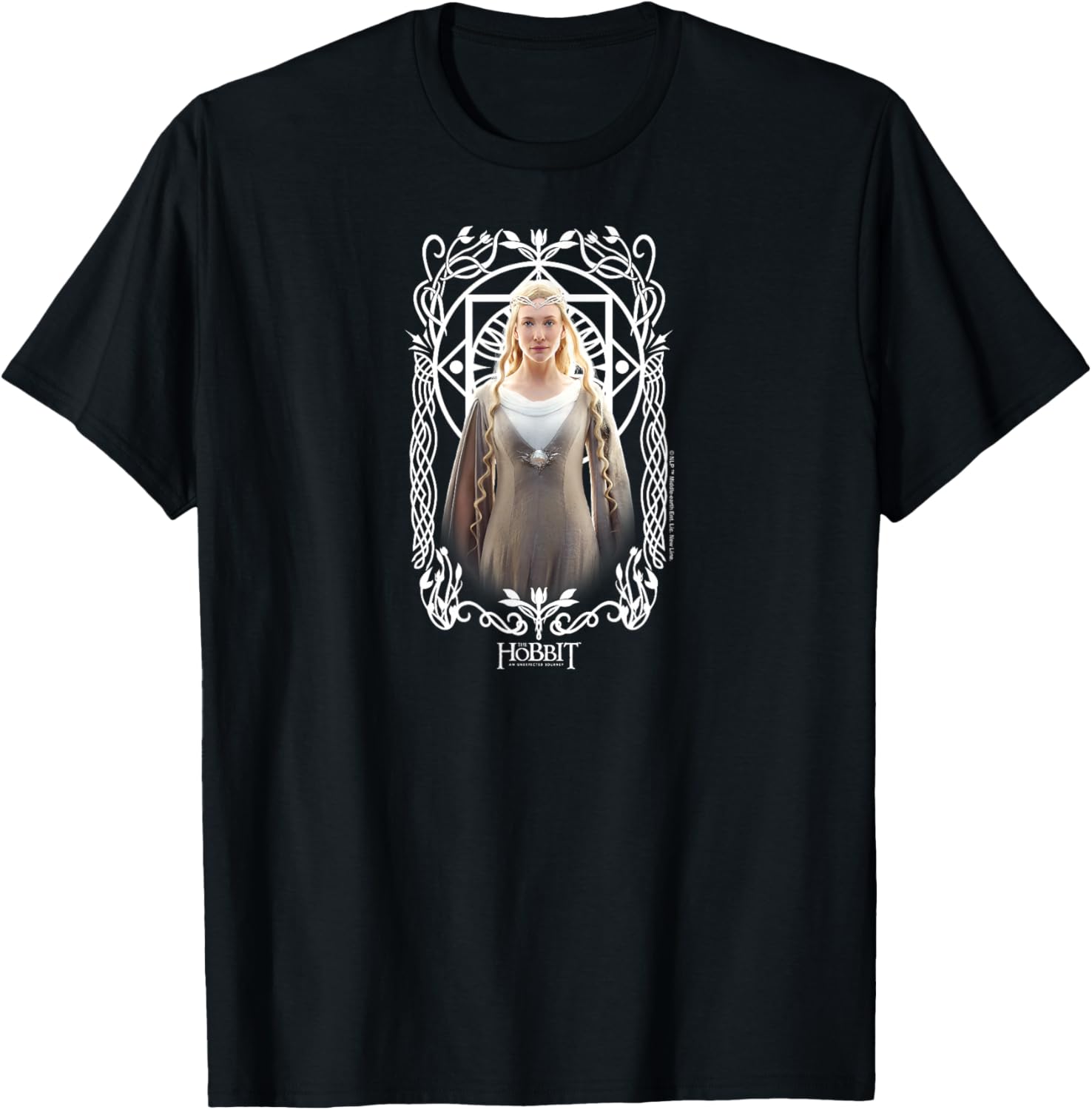 The Hobbit - An Unexpected Journey Lady Galadriel Royal Elf T-Shirt - T-Shirt | Black