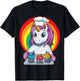 Unicorn Cupcake Unicorn Baking Cupcakes T-Shirt - T-Shirt | Black