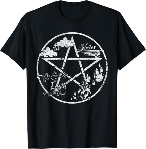 Pentagram Air Fire Water Spirit Earth Pagan Witchcraft Wicca