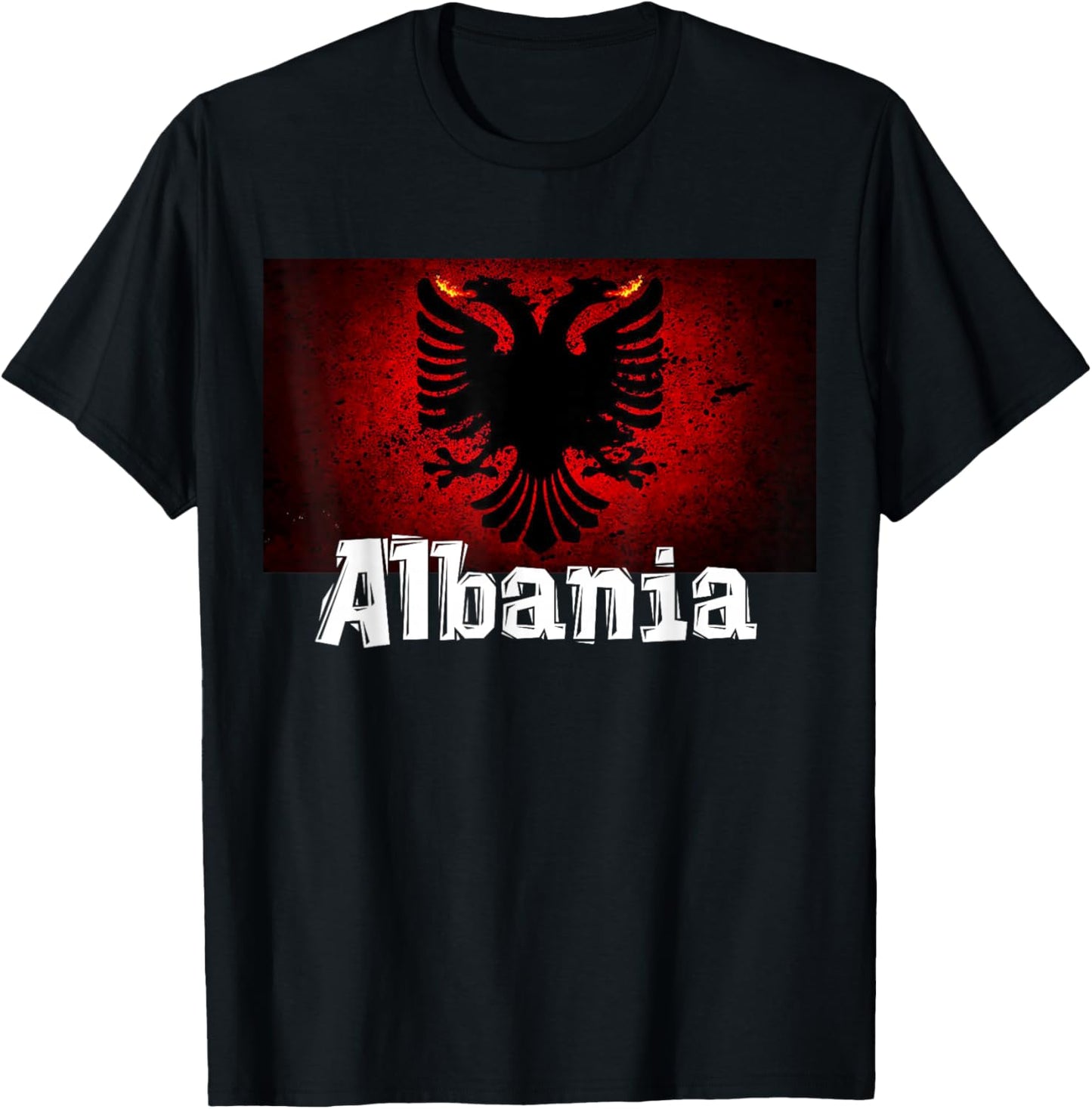 Albanien Flagge , Albanische Karten, Albanien Shirts für Frauen T-Shirt - T-Shirt | Black