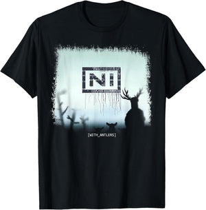 Ni With Antlers T-Shirt - T-Shirt | Black