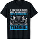 Funny Gym Treadmill Saying Gift Humorous Treadmill Lover Gif T-Shirt - T-Shirt | Black