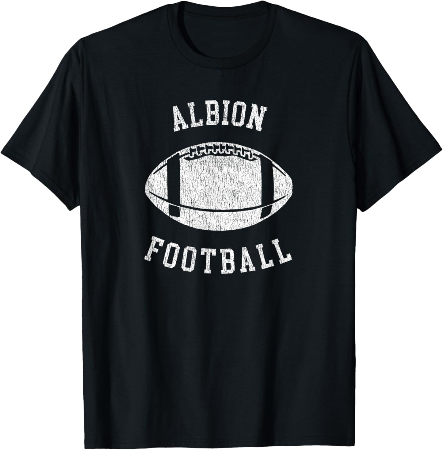 Albion Football Distressed Vintage 80's Throwback Classic T-Shirt - T-Shirt | Black