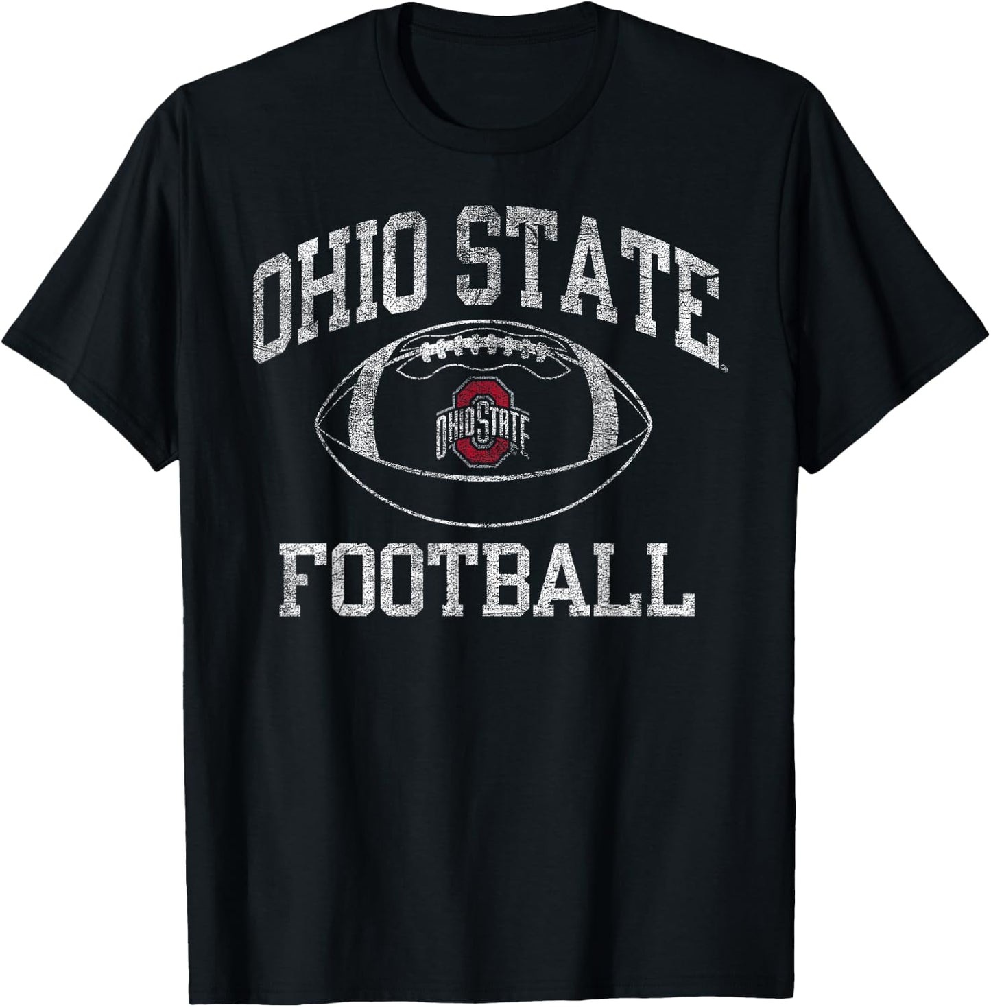 Ohio State Buckeyes Football Intensity Black T-Shirt - T-Shirt | Black