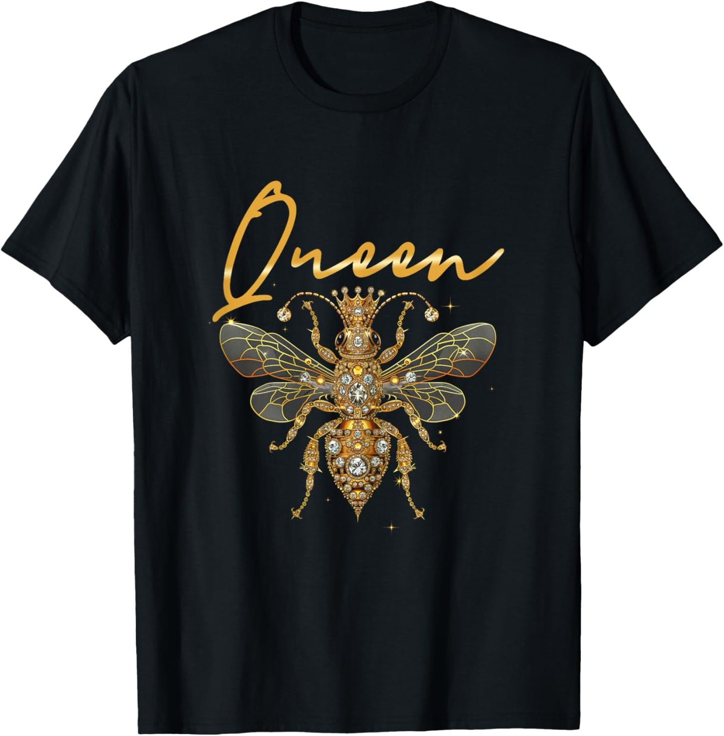 Queen Bee Jewellery Jewels Sweet Beekeeping Beekeeper T-Shirt - T-Shirt | Black
