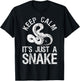 Keep Calm It's Just A Snake T-Shirt - T-Shirt | Black