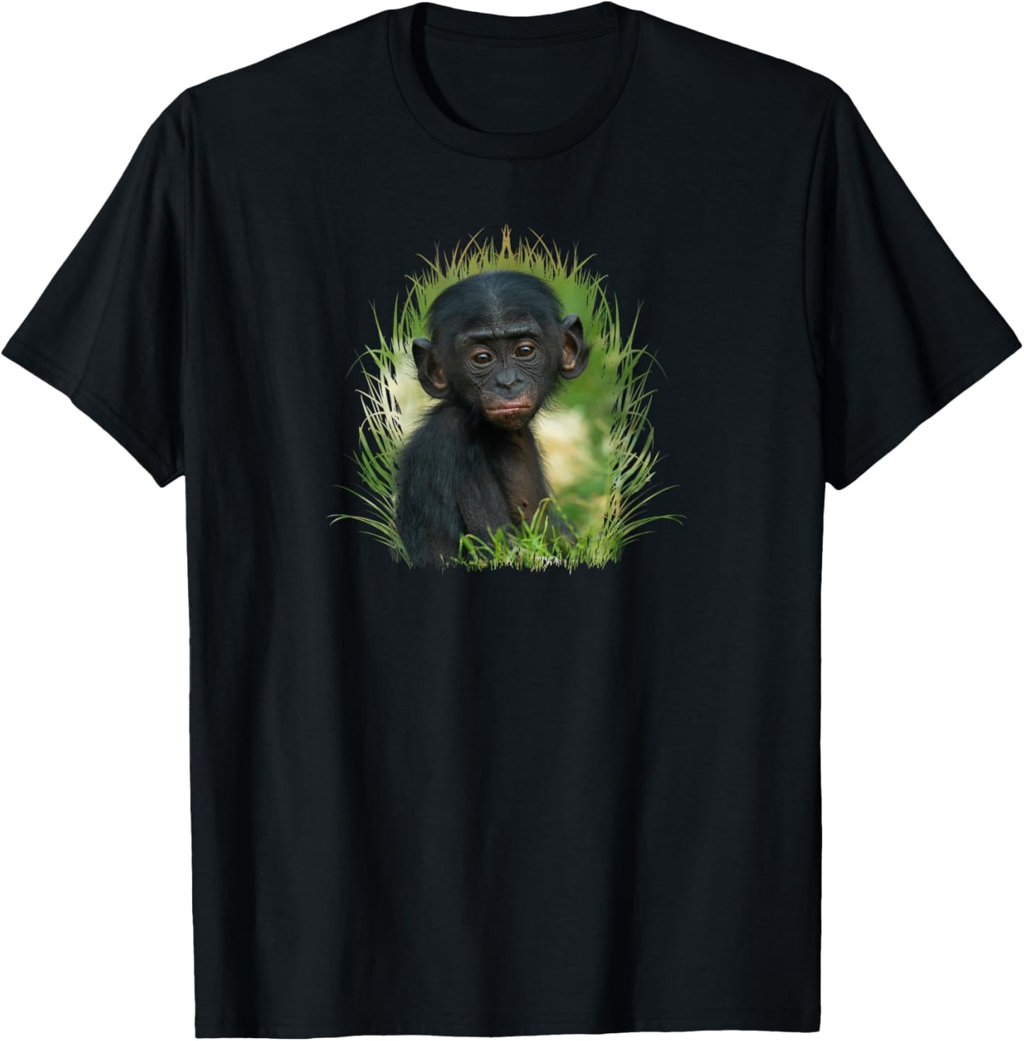 Baby Bonobo Ape T-Shirt - T-Shirt | Black
