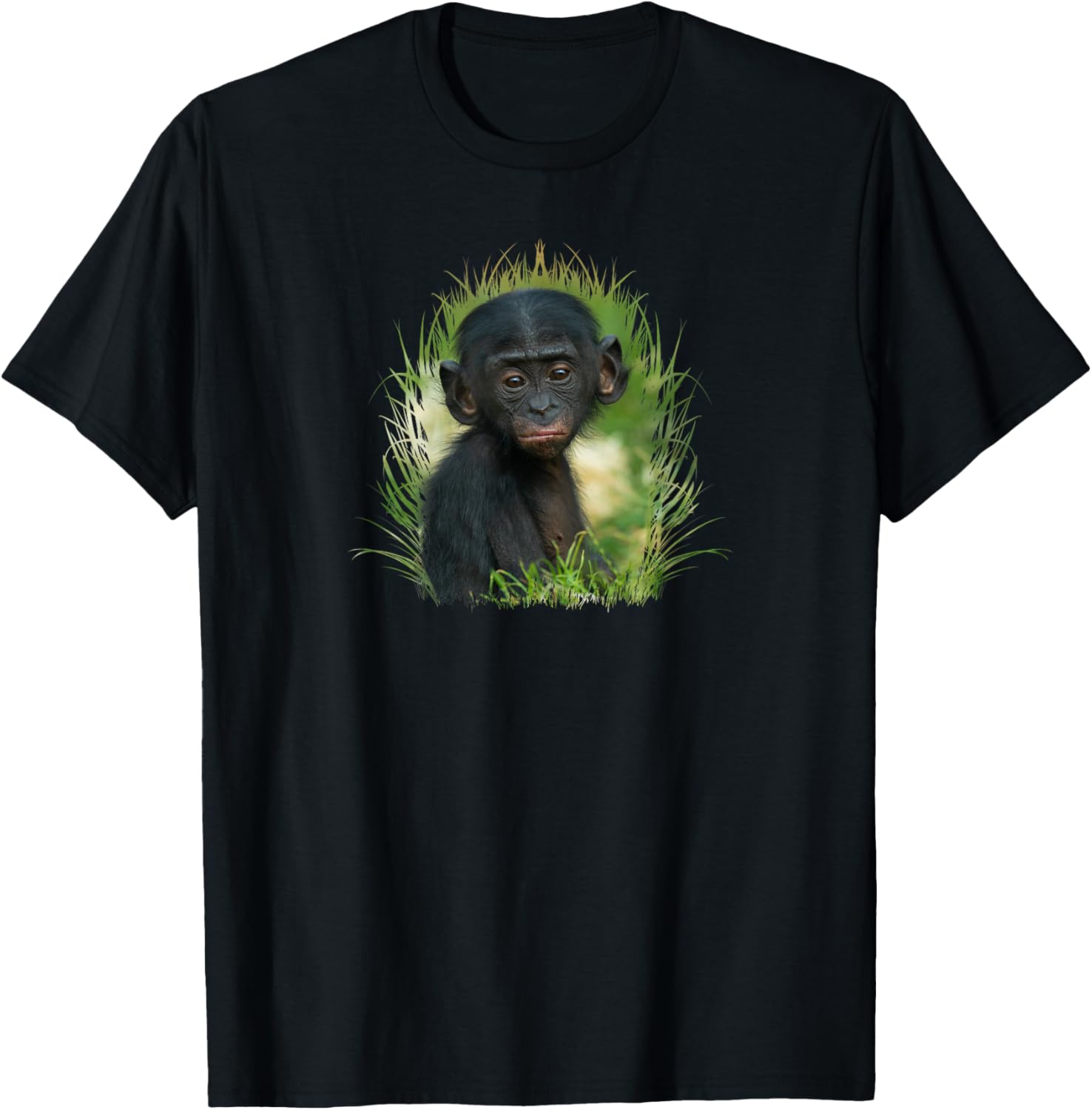 Baby Bonobo Ape T-Shirt - T-Shirt | Black