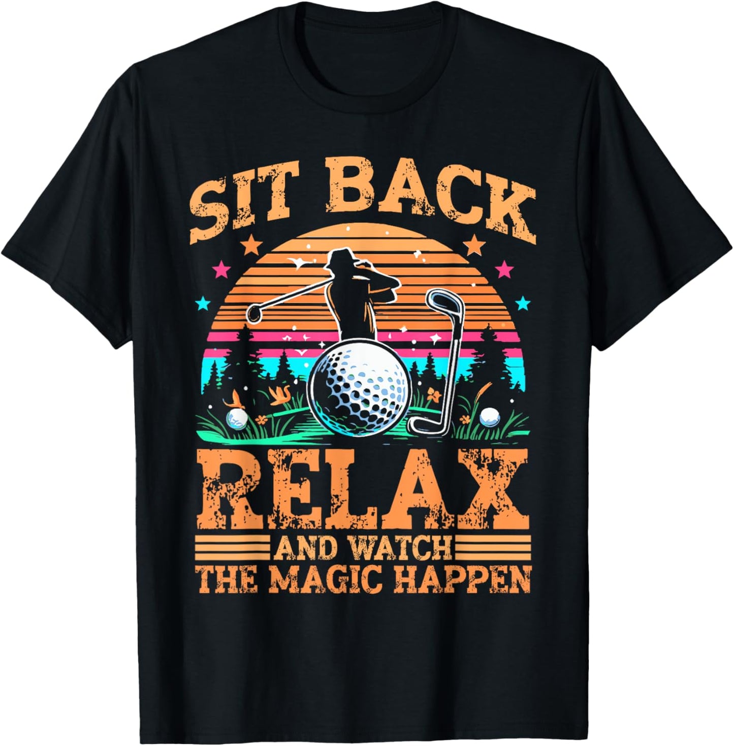 Funny Golf Player T-Shirt - T-Shirt | Black