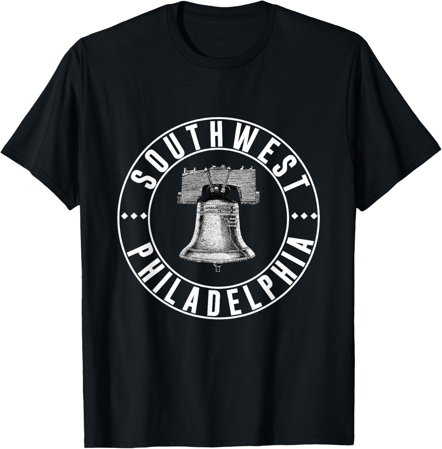 Southwest Philly Neighborhood Philadelphia Liberty Bell T-Shirt - T-Shirt | Black