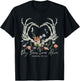 Retro Dry Bone Come To Life Funny Skeleton Hand Floral T-Shirt - T-Shirt | Black