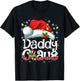 Daddy Claus Shirt Christmas Lights Pajama Family Matching T-Shirt - T-Shirt | Black