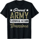 Proud Army National Guard Grandma Military Family Veteran T-Shirt - T-Shirt | Black