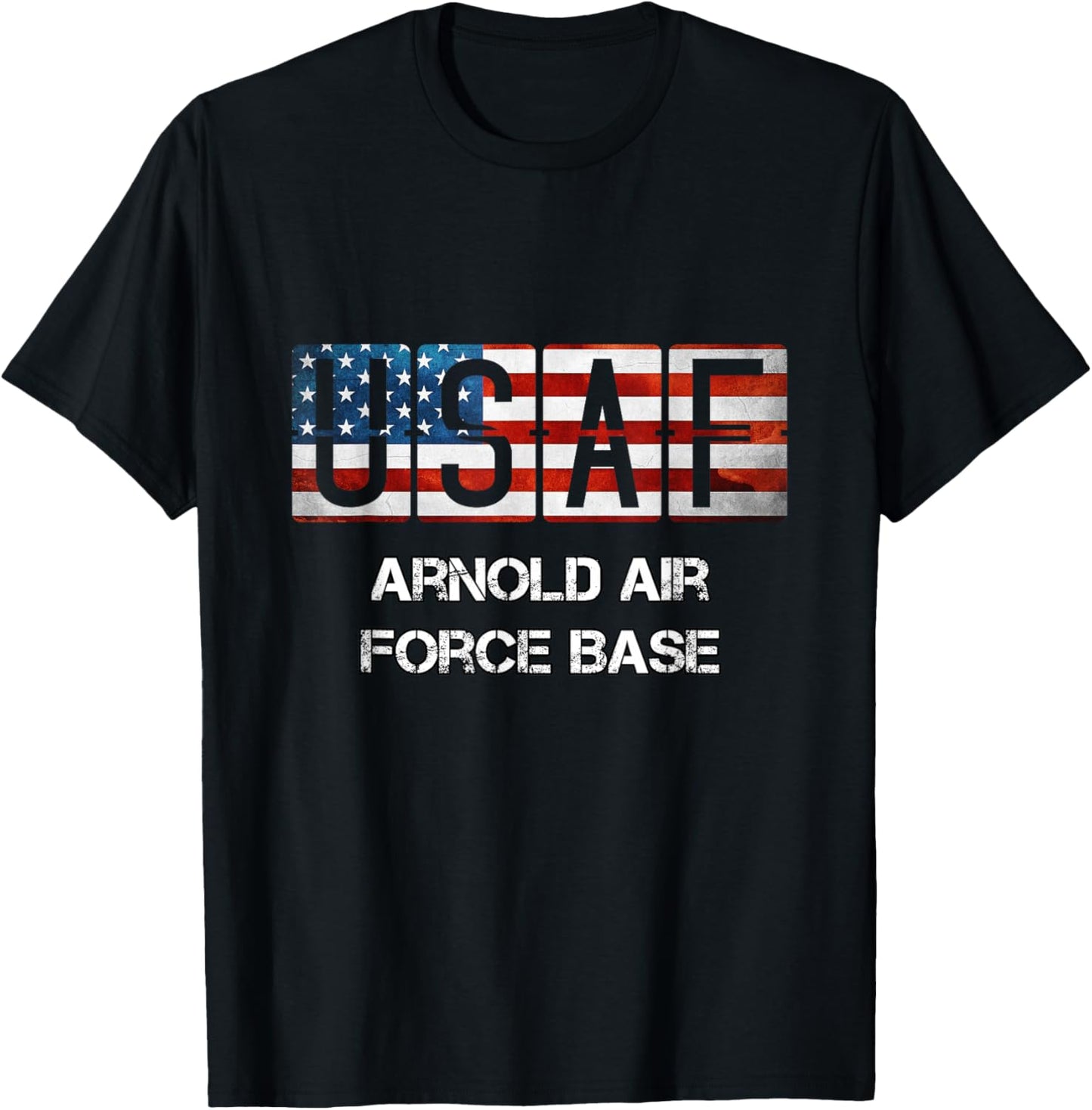 Arnold Air Force Base Tennessee Distressed T-Shirt - T-Shirt | Black