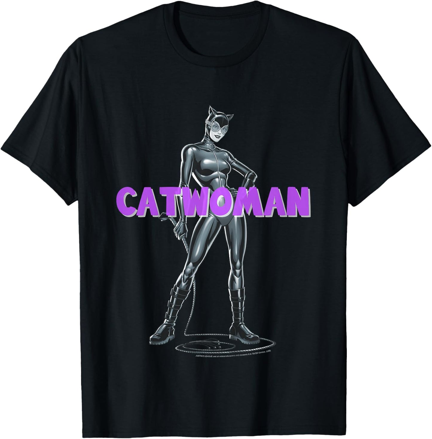 Kids DC Comics Catwoman Simple Portrait T-Shirt - T-Shirt | Black