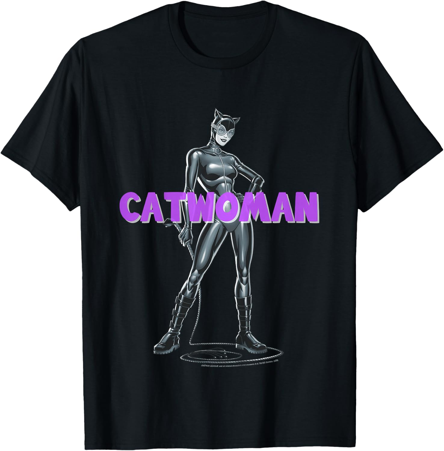 Kids DC Comics Catwoman Simple Portrait T-Shirt - T-Shirt | Black