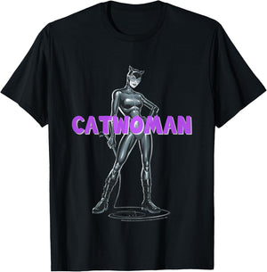 Kids DC Comics Catwoman Simple Portrait T-Shirt - T-Shirt | Black