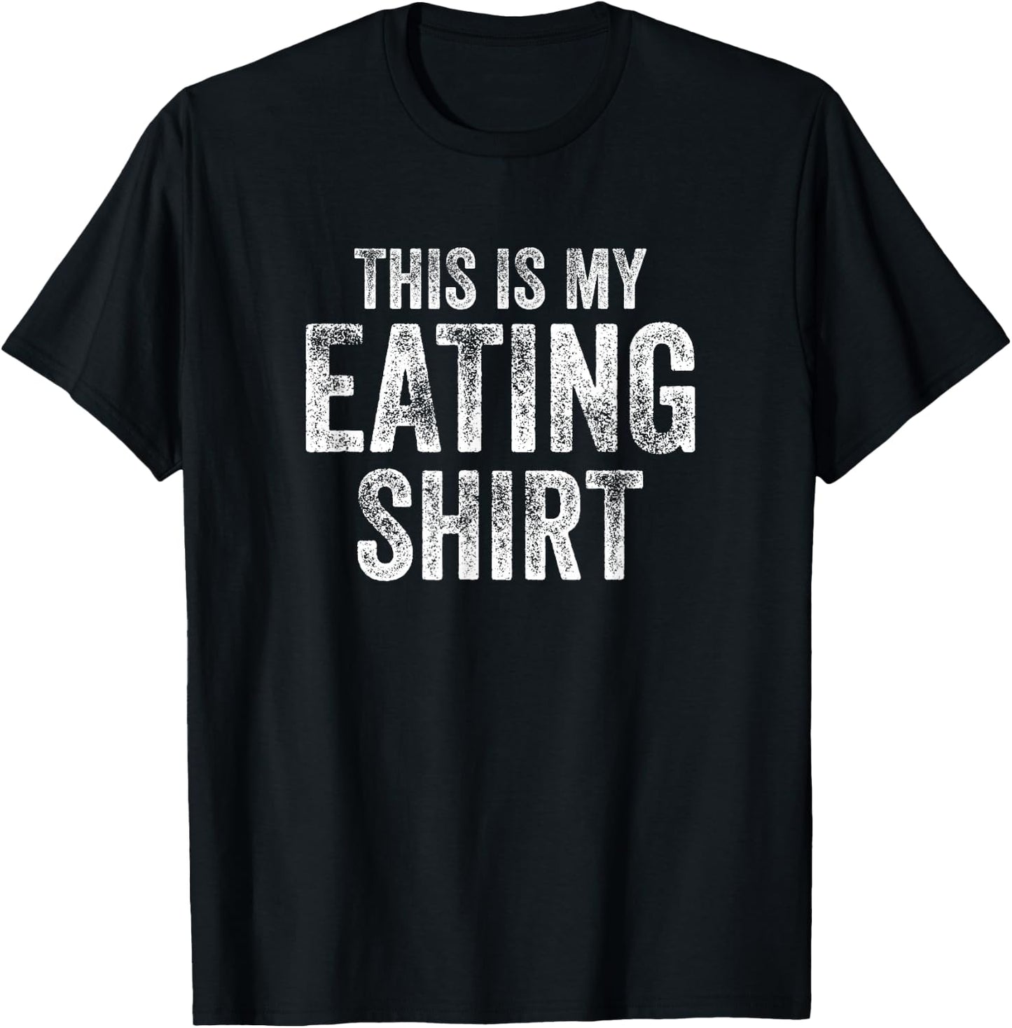 This is My Eating Funny Foodie Gift T-Shirt - T-Shirt | Black