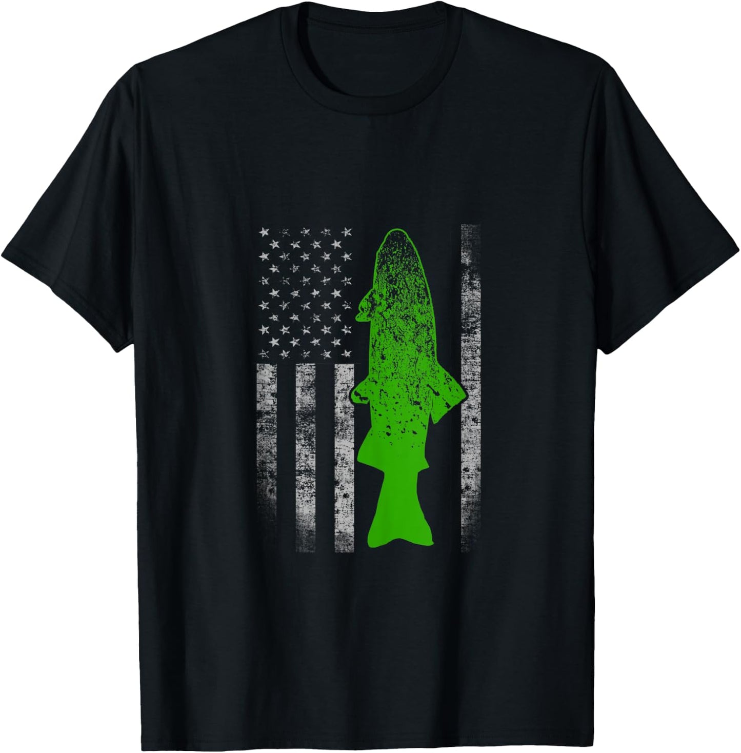 Rainbow Trout Flag - Cool Rainbow Trout Fishing T-Shirt - T-Shirt | Black