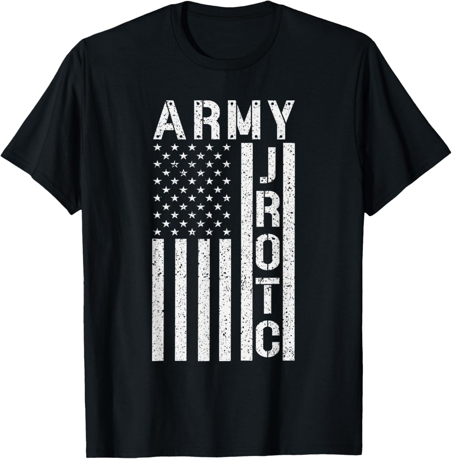 Army JROTC US Army Junior ROTC United State Flag JROTC Cadet T-Shirt - T-Shirt | Black