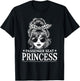 Passenger Seat Princess Messy Bun Cute Girl Saying T-Shirt - T-Shirt | Black