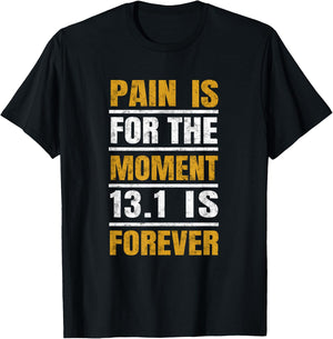 1/2 Marathon Runners Gifts Motivational Quote for Athletes T-Shirt - T-Shirt | Black