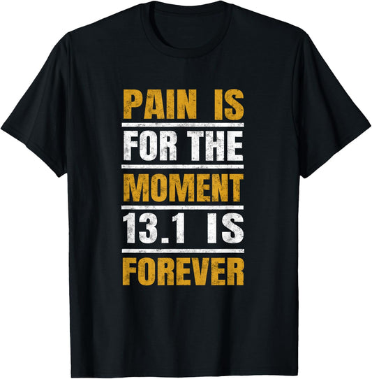 1/2 Marathon Runners Gifts Motivational Quote for Athletes T-Shirt - T-Shirt | Black
