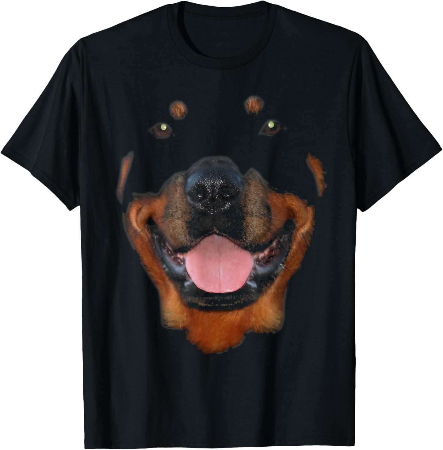 Rottweiler Face T-Shirt - T-Shirt | Black