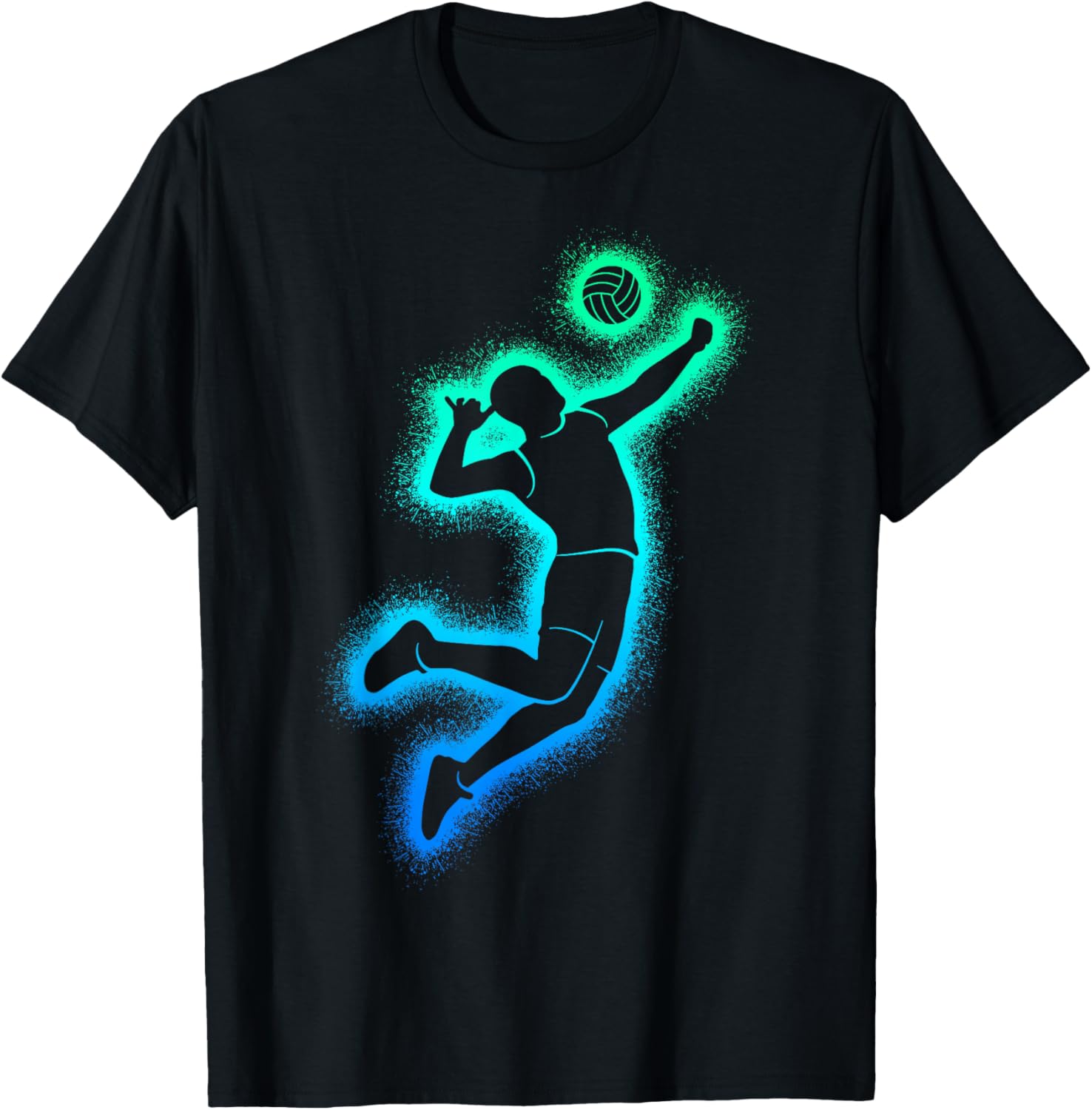 Volleyball Spieler Männer Jungen Volleyballer T-Shirt - T-Shirt | Black