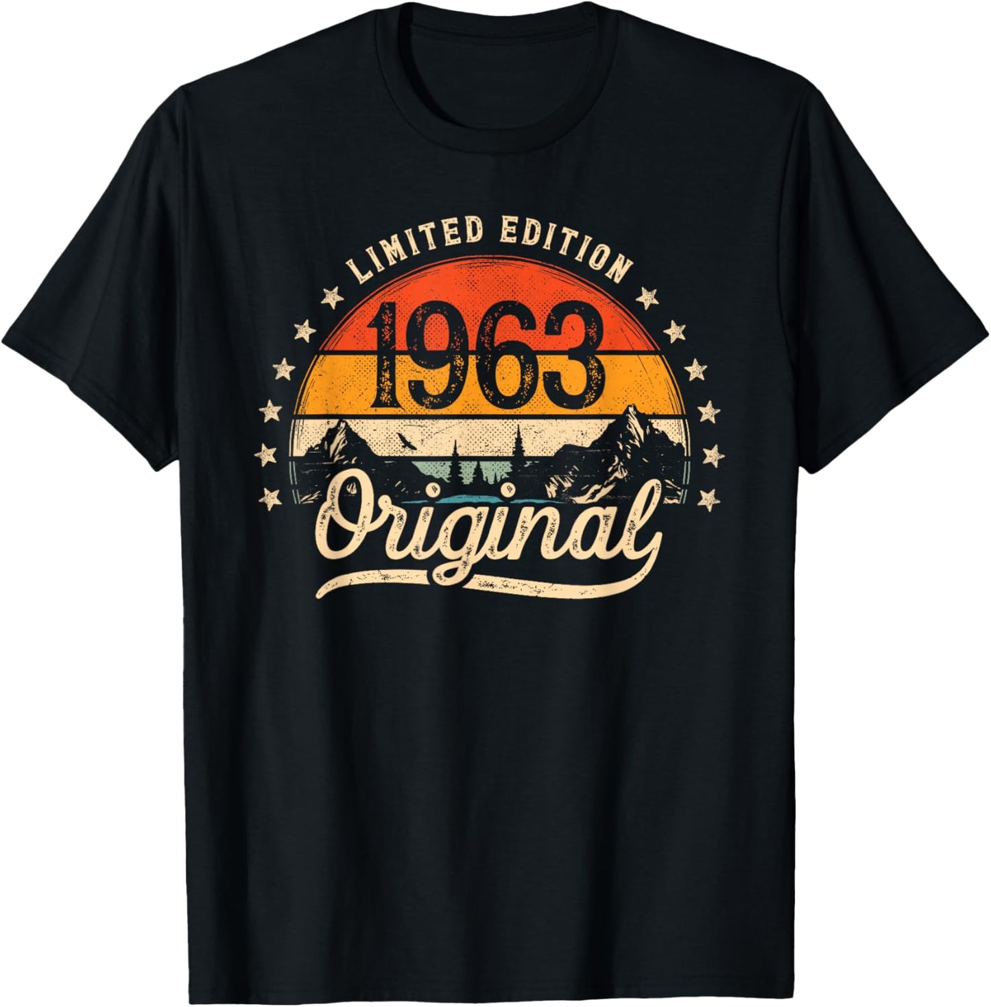 Limited Edition Original 1963 Vintage 63. Geburtstag Mann T-Shirt - T-Shirt | Black