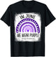 Rainbow In June We Wear Purple Vitiligo Awareness Ribbon T-Shirt - T-Shirt | Black