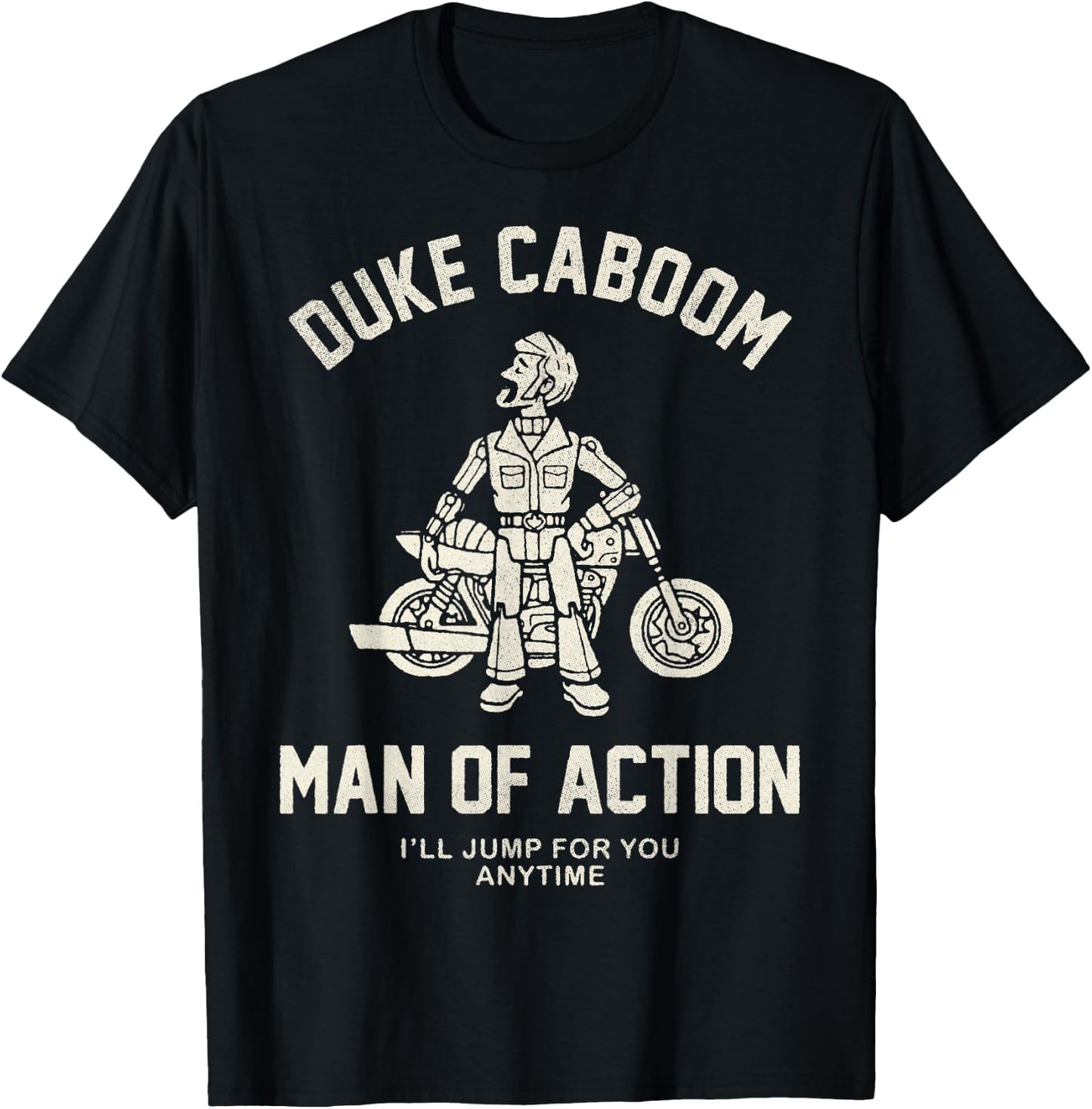 Disney Pixar Toy Story Duke Caboom Man of Action T-Shirt - T-Shirt | Black