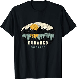 Durango Colorado, Outdoors, CO Vacation Souvenir T-Shirt - T-Shirt | Black