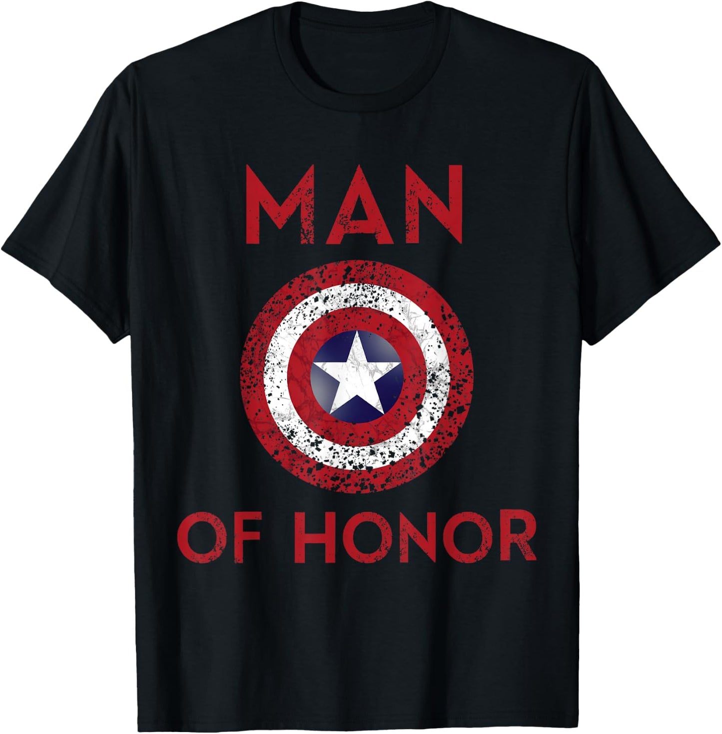 Man of Honor Wedding Groom Couples Marriage T-Shirt - T-Shirt | Black