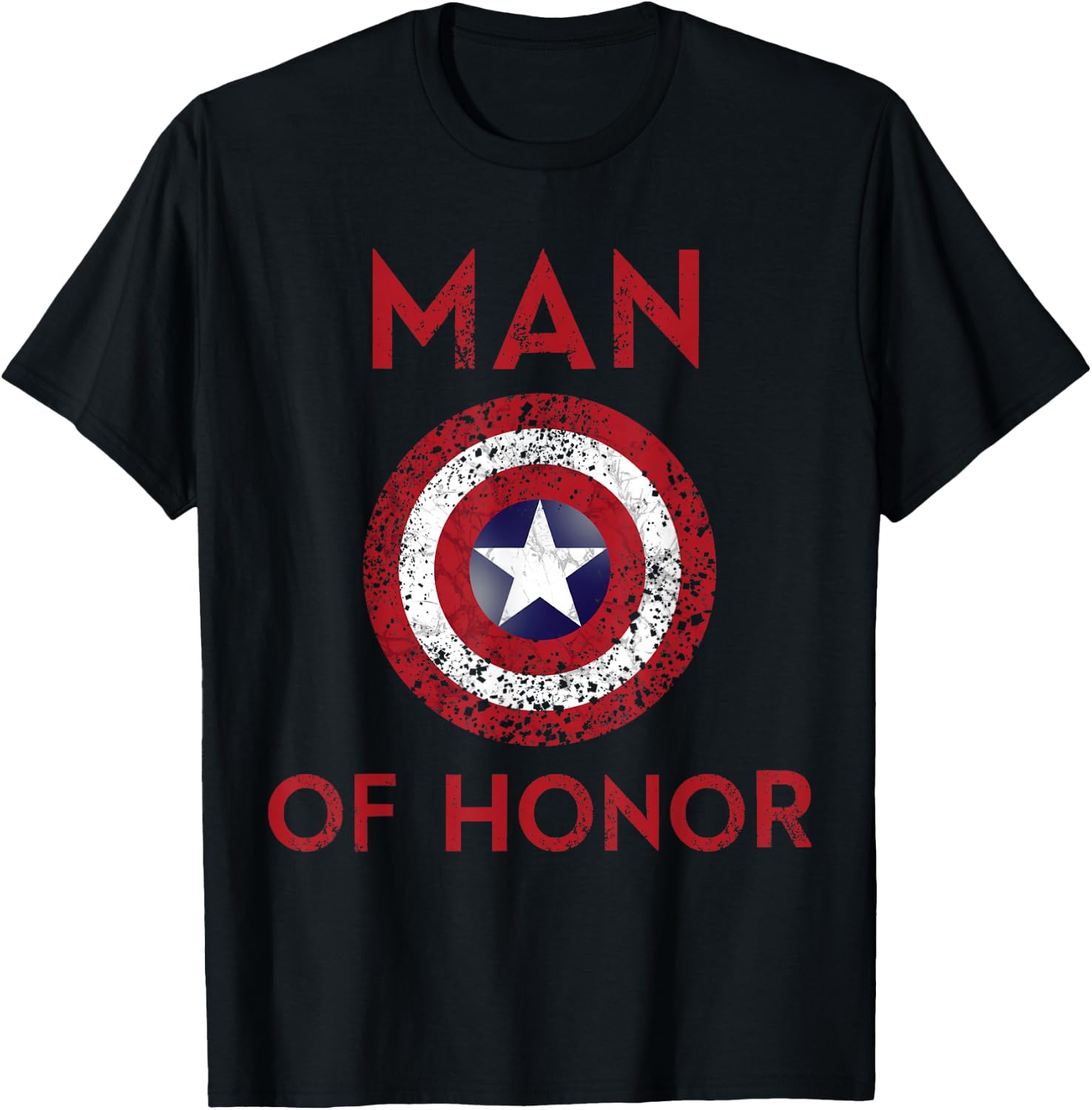 Man of Honor Wedding Groom Couples Marriage T-Shirt - T-Shirt | Black