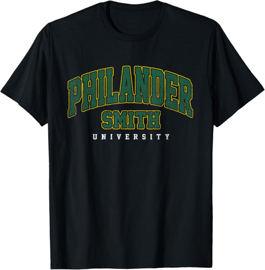 Philander Smith Collegiate Arch Retro Women T-Shirt - T-Shirt | Black